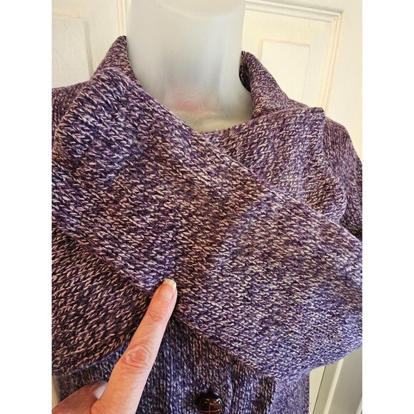 Vintage Paula Cahen d'Anvers Purple Cardigan Jacket 100% Wool Size 1 *READ - Picture 5 of 12